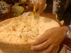 Who has this much Parmiggiano-Reggiano?  Hopefully, I will at Nonna's